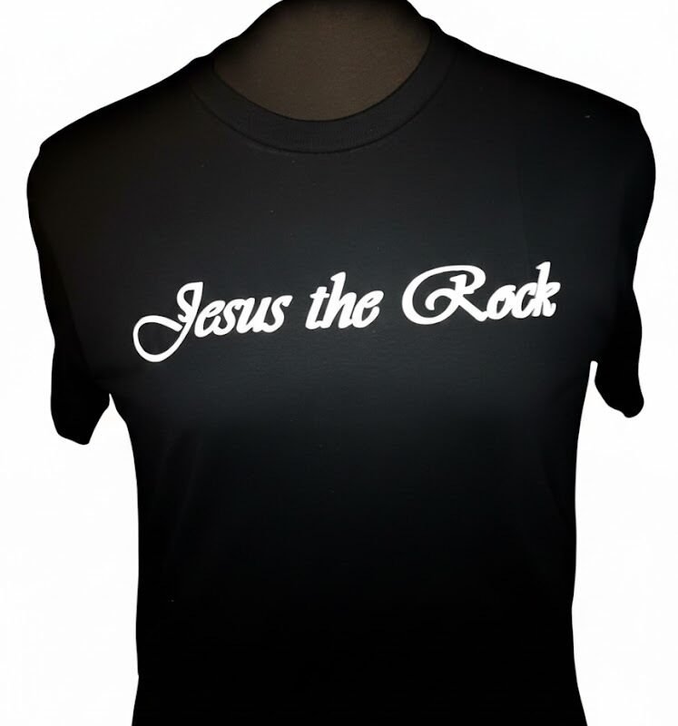 Jesus the Rock T shirts